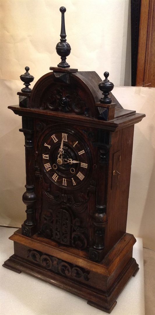 Black Forest Trumpeter Clock., London Antique Clock Centre London Antique Clock Centre Weitere Zimmer Kunstobjekte