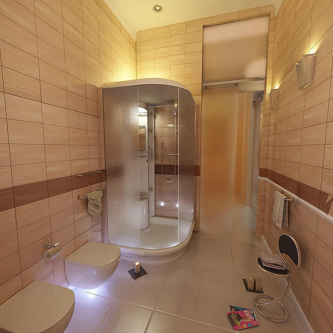 bagno beige, belliniderocco belliniderocco Modern bathroom