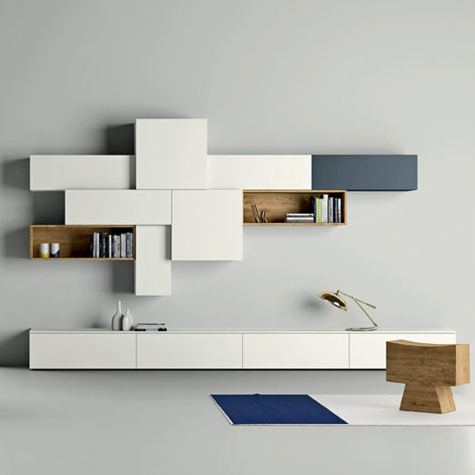 'Slim II' TV/Media unit by Dall'Agnese homify Modern living room TV stands & cabinets