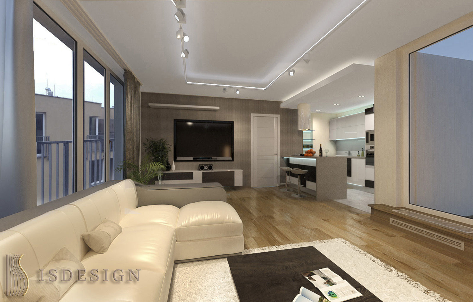 Минимализм в Резиденции Viladomy Milíčovský les, Прага., ISDesign group s.r.o. ISDesign group s.r.o. Living room