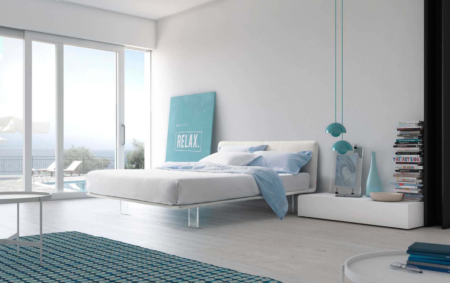 CAMA TAPIZADA homify Dormitorios de estilo moderno Camas y cabeceros