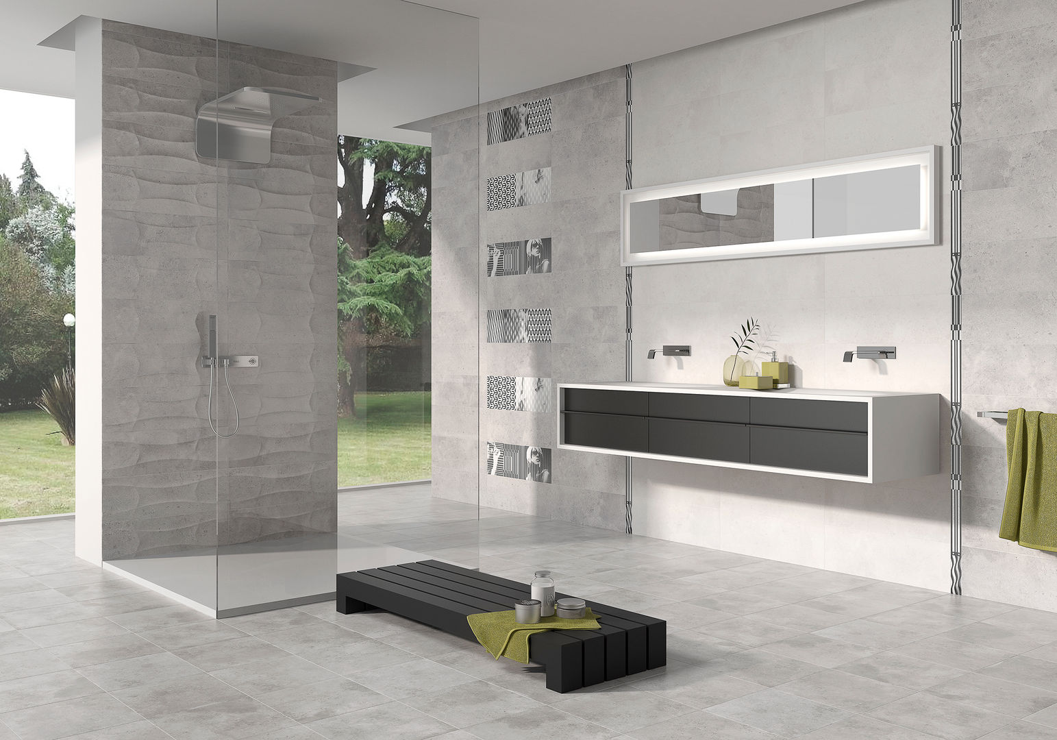 Serie Senses Azulev Baños de estilo minimalista