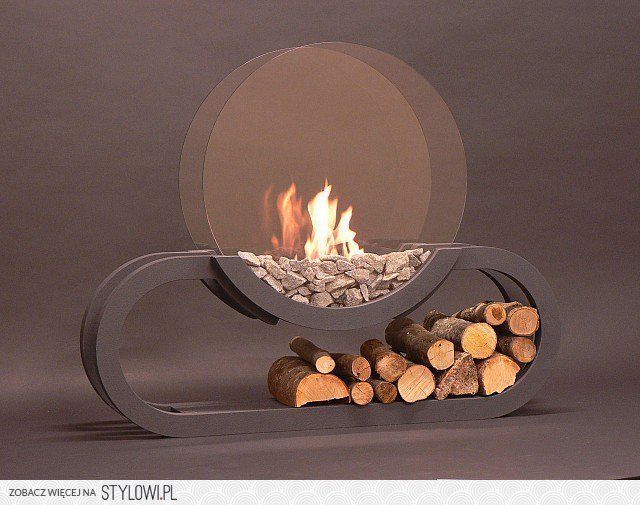 Biokominek, KamilaBielinska KamilaBielinska Modern living room Fireplaces & accessories