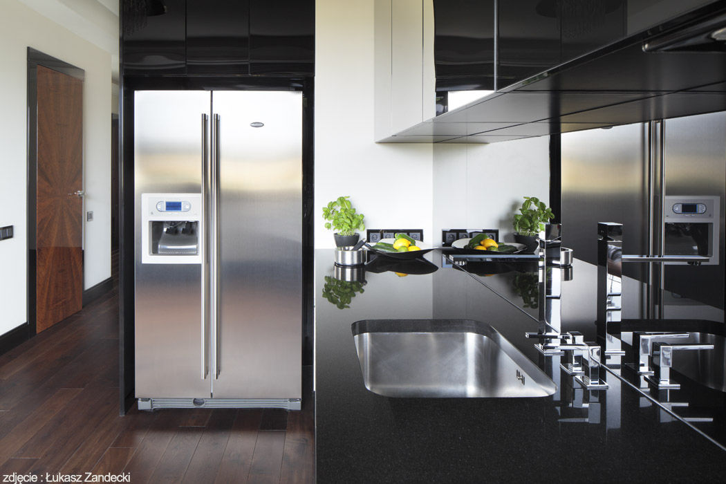 Apartament na Mokotowie inspirowany Art Deco, Pracownia Projektowa Pe2 Pracownia Projektowa Pe2 Modern style kitchen