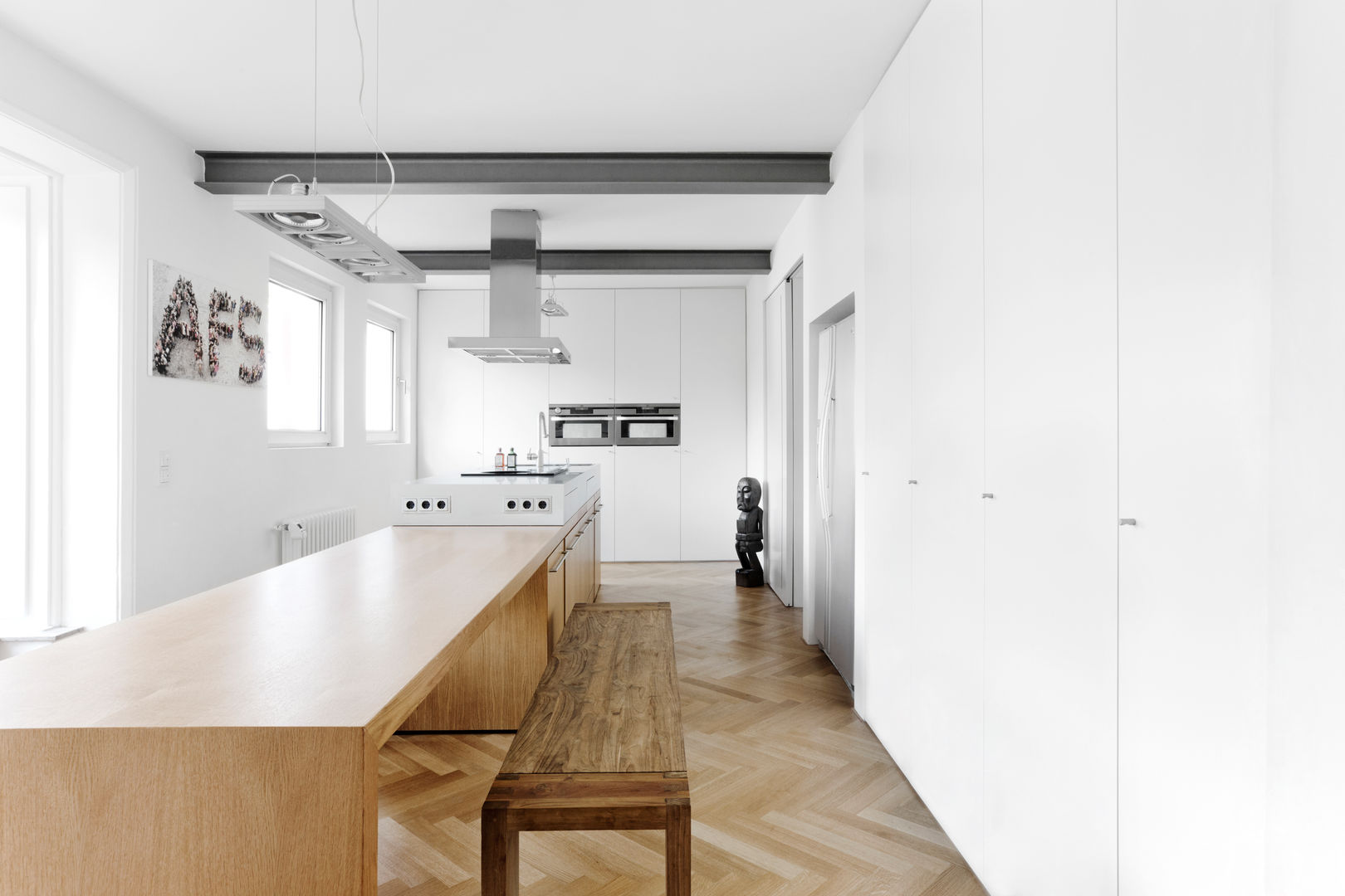 Erweiterung eines Einfamilienhauses in Ratingen, Oliver Keuper Architekt BDA Oliver Keuper Architekt BDA Modern kitchen