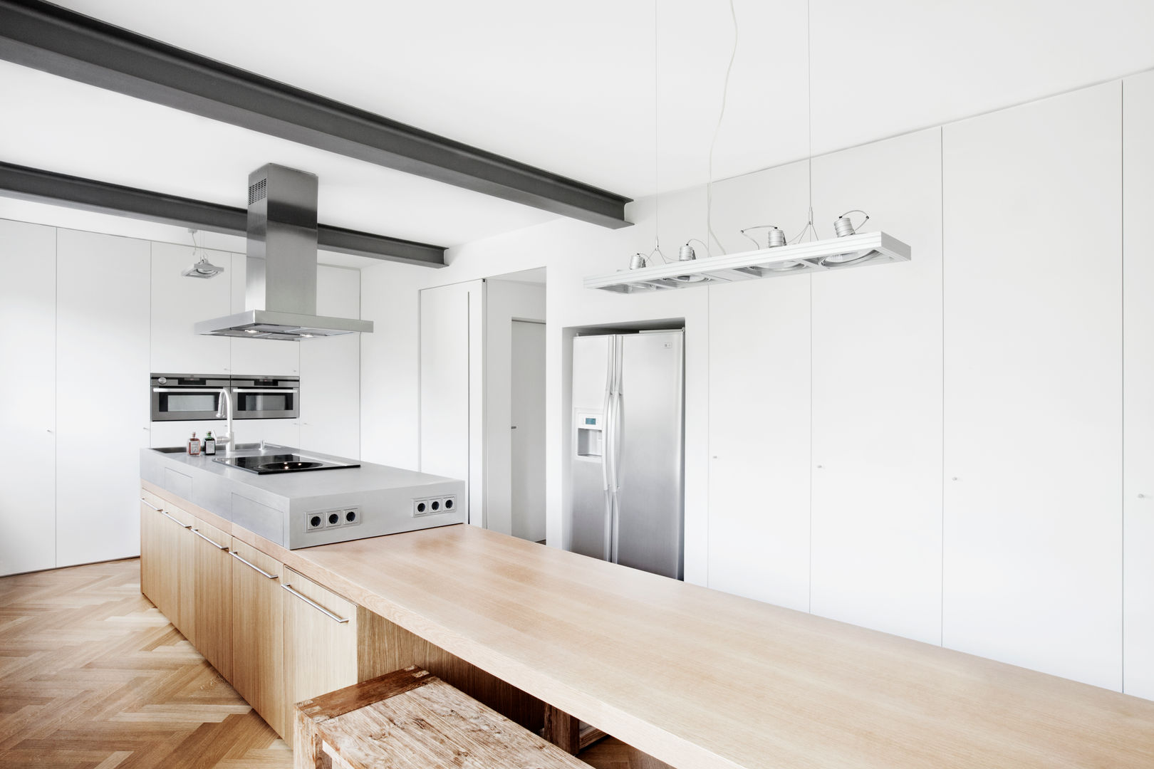 Erweiterung eines Einfamilienhauses in Ratingen, Oliver Keuper Architekt BDA Oliver Keuper Architekt BDA Modern Kitchen