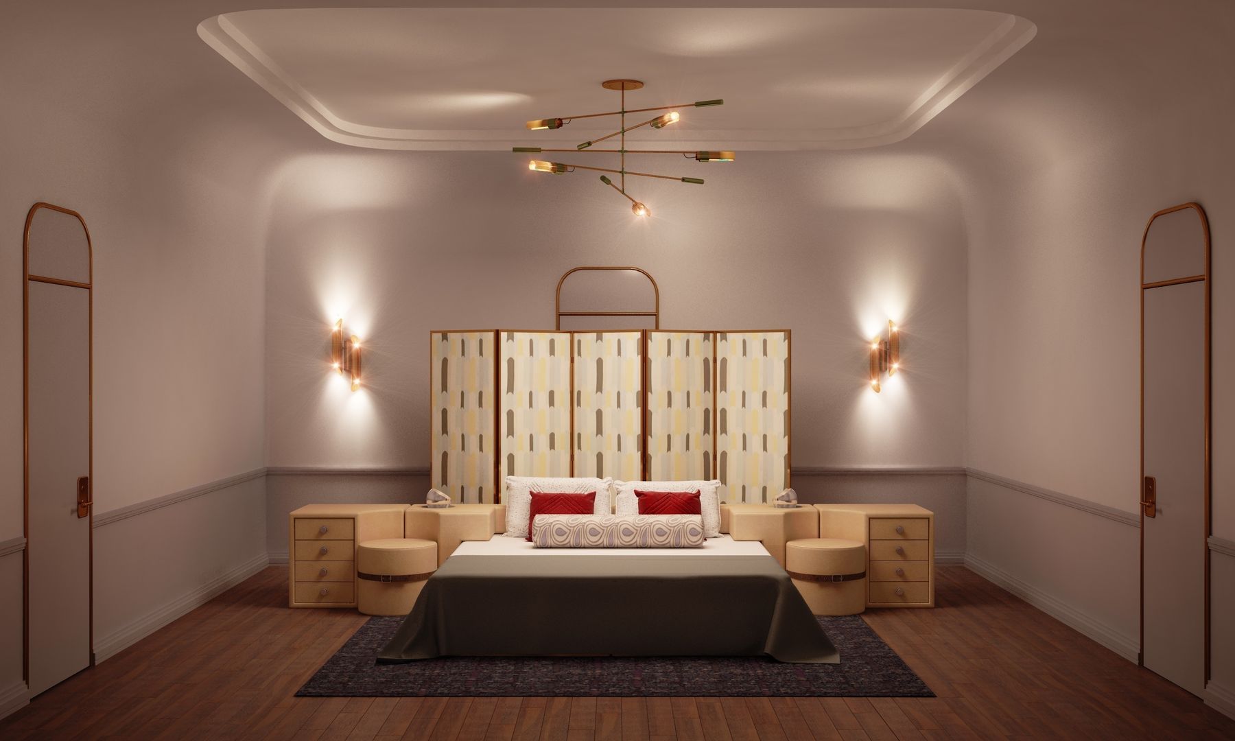 Золотая миля, Line In Design Line In Design Eclectic style bedroom