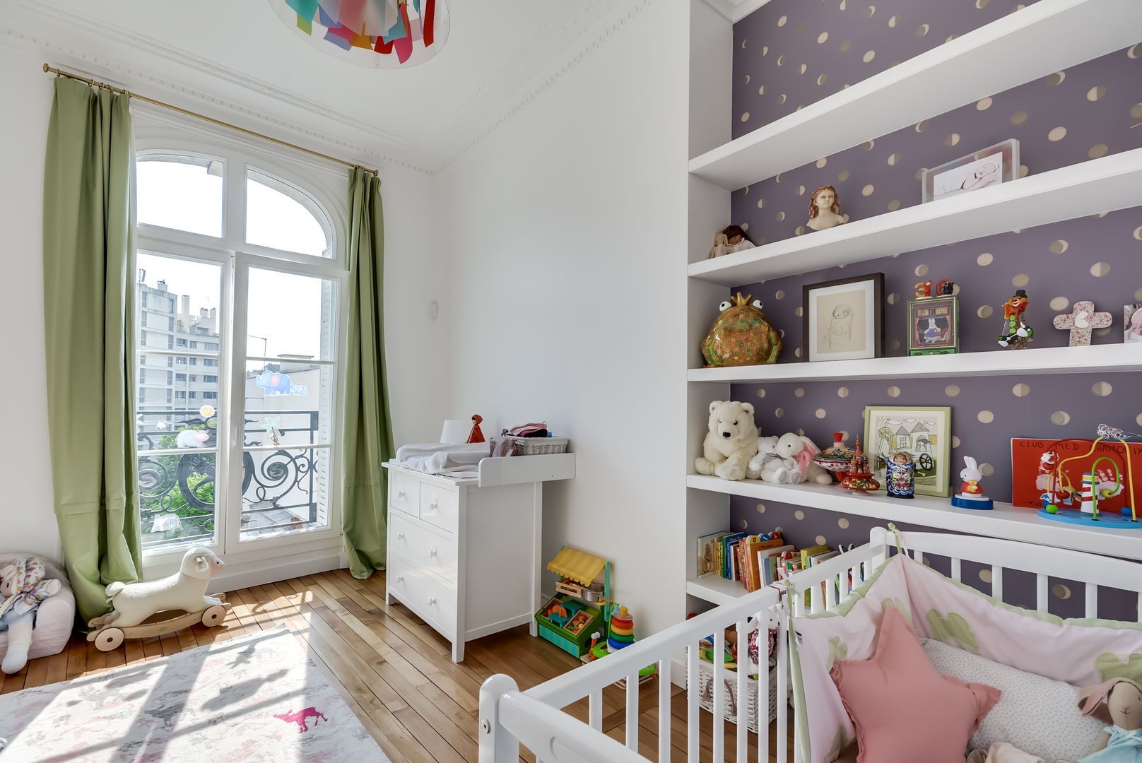 Un appartement haussmanien revisité - Paris 16e, ATELIER FB ATELIER FB Moderne kinderkamers