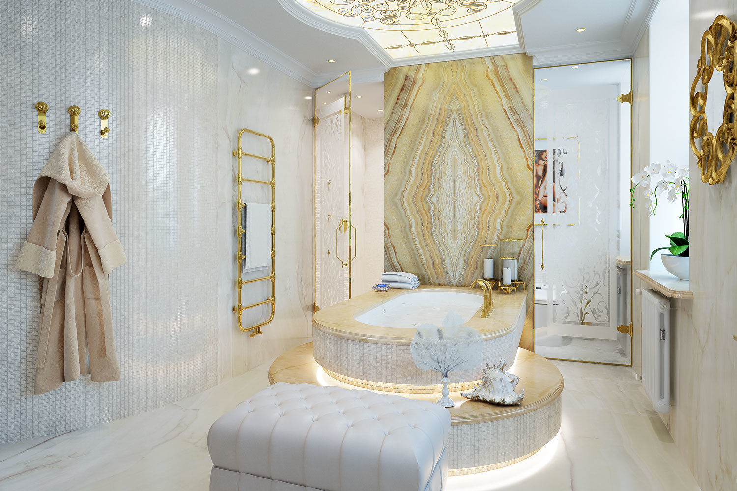 Частный дом, Частный дизайнер Частный дизайнер Classic style bathroom