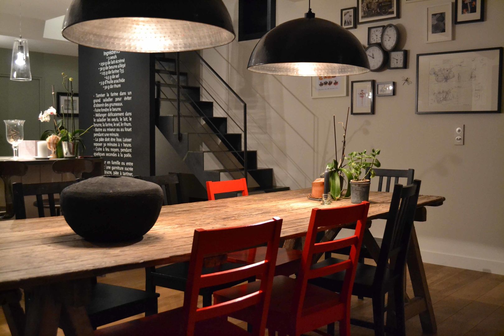 Maison L, Courants Libres Courants Libres Industrial style dining room