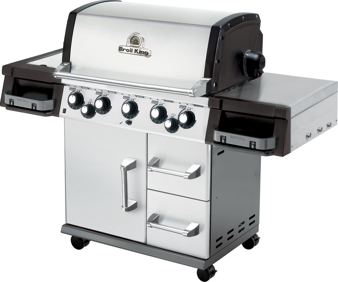 Barbecue Impérial 590 inox Broil King, Save Willy sprl Save Willy sprl Mediterranean style garden Fire pits & barbecues