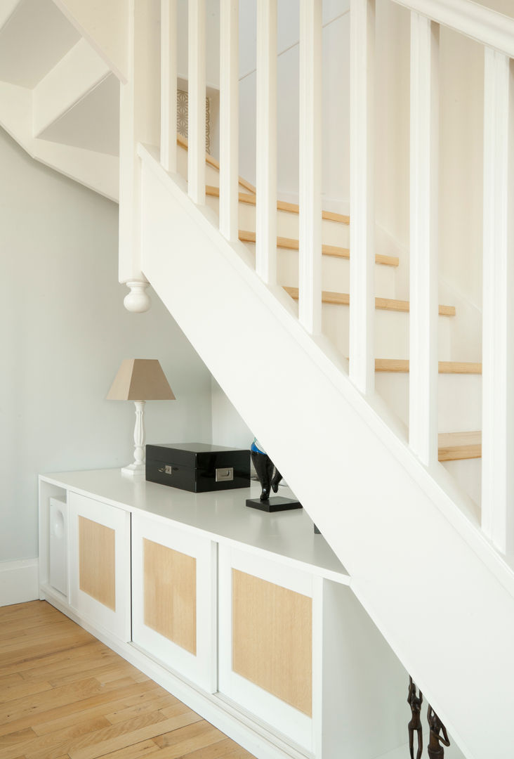 Un Duplex revisité -Neuilly, ATELIER FB ATELIER FB Salones de estilo moderno