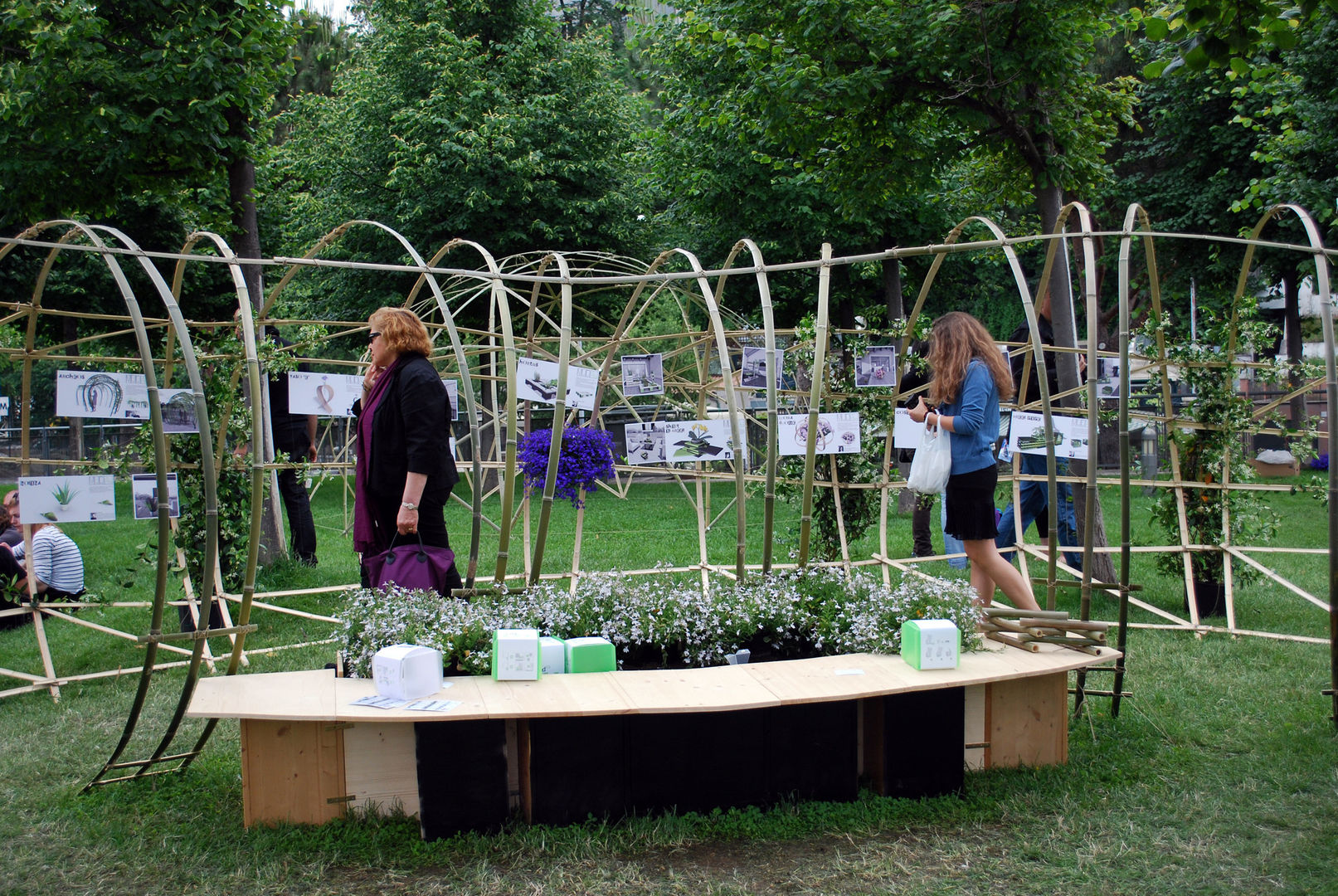 Foto installazione Stefania Lorenzini garden designer Giardino moderno