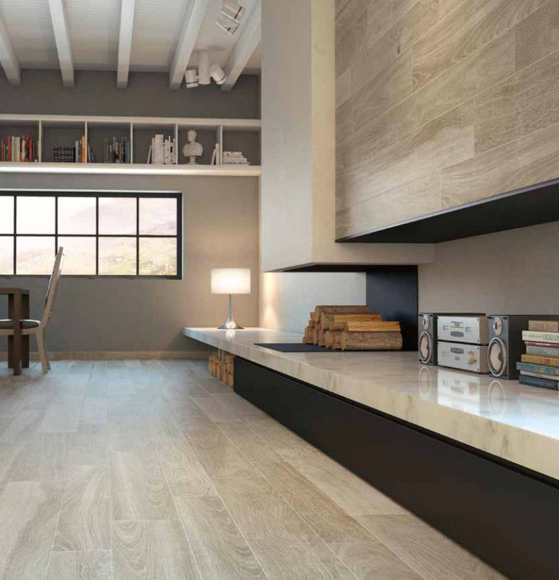 Valverdi Chalet Aspen Indoor-Out Porcelain Tiles The London Tile Co. Dinding & Lantai Modern Tiles