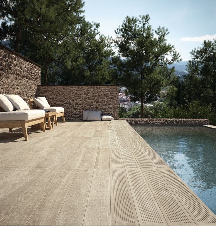 Valverdi Chalet Aspen Indoor-Out Porcelain Tiles The London Tile Co. Pareti & Pavimenti in stile moderno Piastrelle