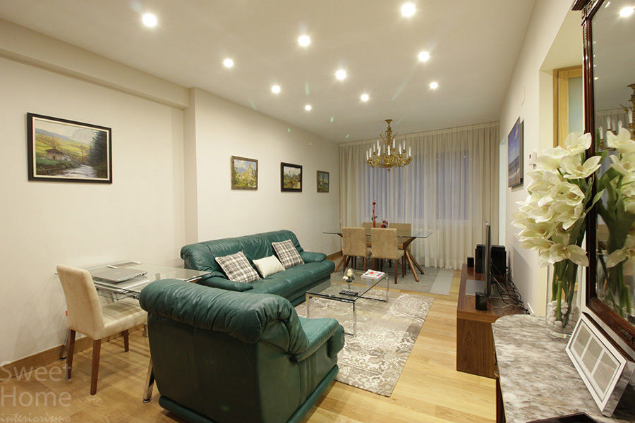 Vivienda en Santutxu, Bilbao, Sweet Home Interiorismo Sweet Home Interiorismo ห้องนั่งเล่น