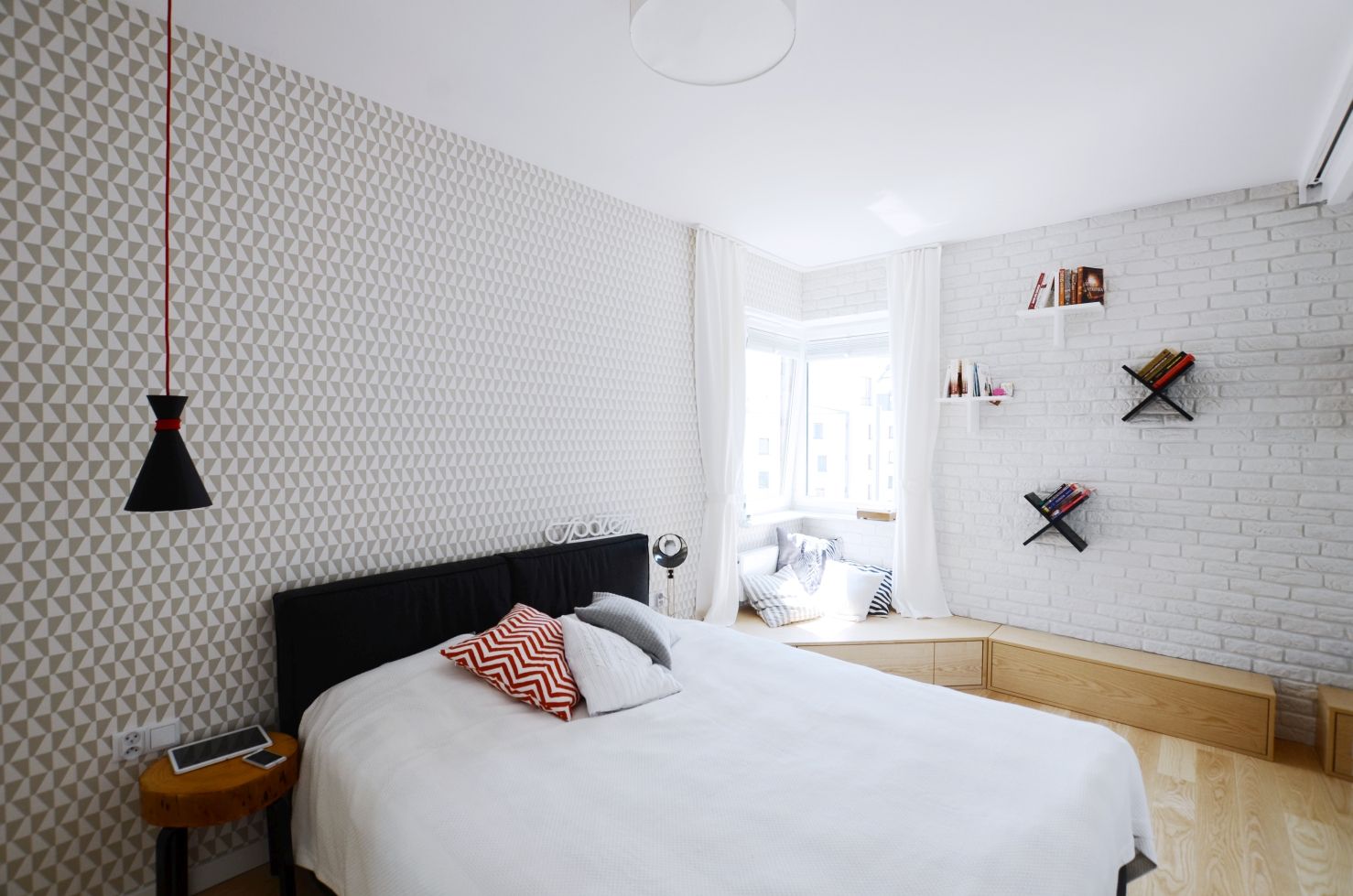 Apartament Praga , Devangari Design Devangari Design 北欧スタイルの 寝室