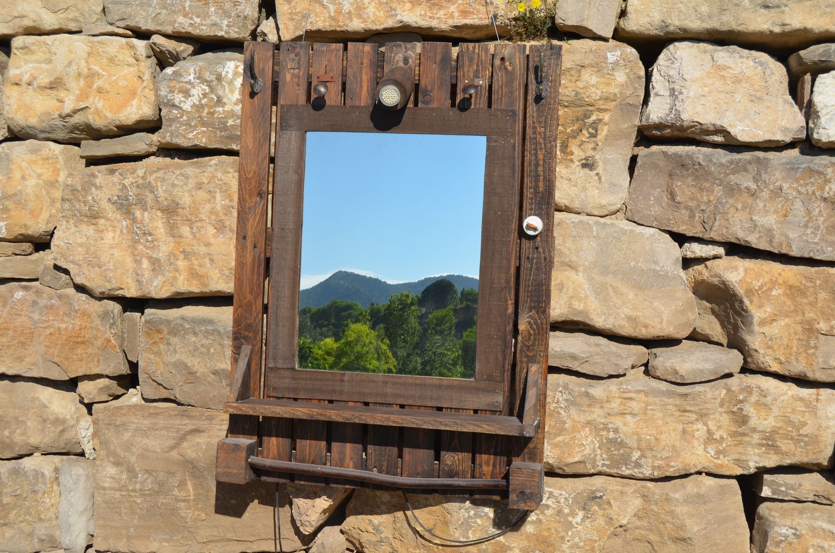 espejops i recibidores, RECICLA'RT RECICLA'RT Rustic style corridor, hallway & stairs Clothes hooks & stands