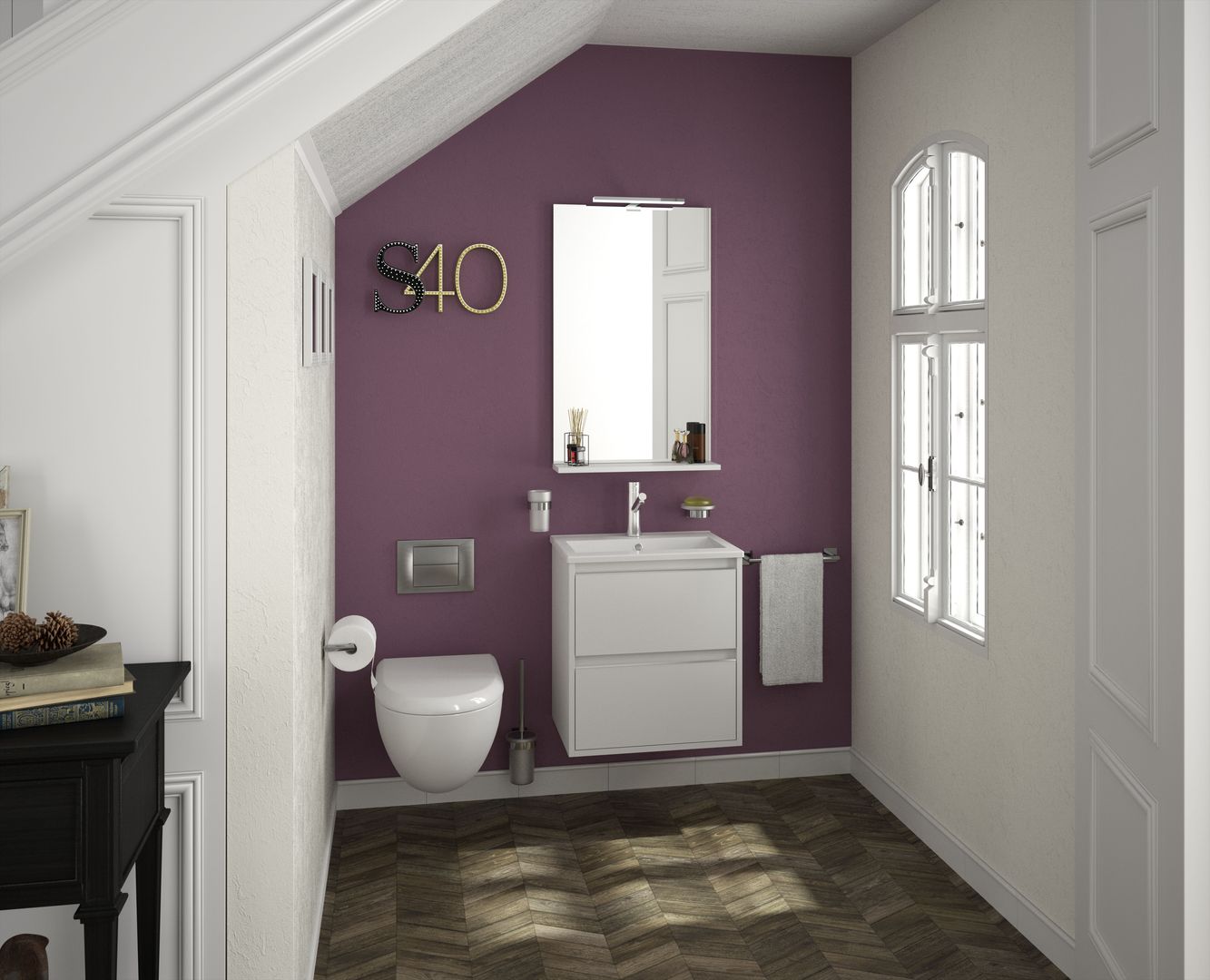 Mobiliario Fondo Baño, Salgar Salgar Baños de estilo moderno Aseos