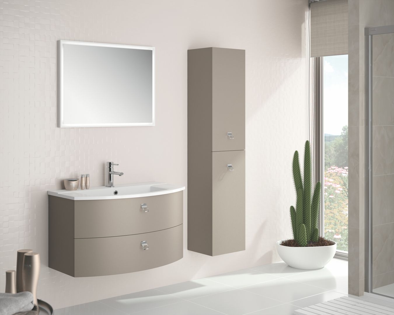 Mobiliario Fondo Baño, Salgar Salgar 現代浴室設計點子、靈感&圖片 洗手台