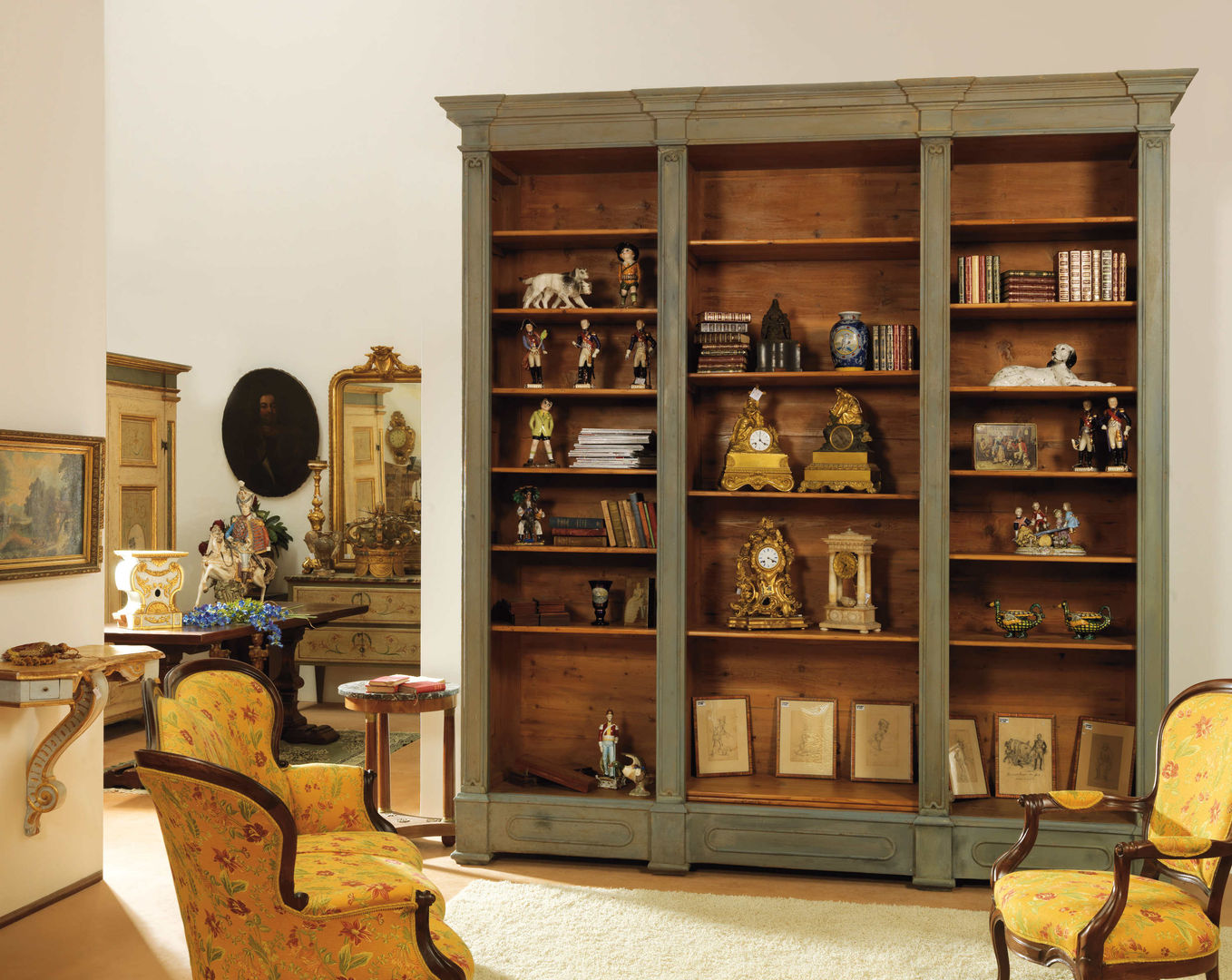 Librerie e Boiserie, Porte del Passato Porte del Passato Rustic style living room Shelves