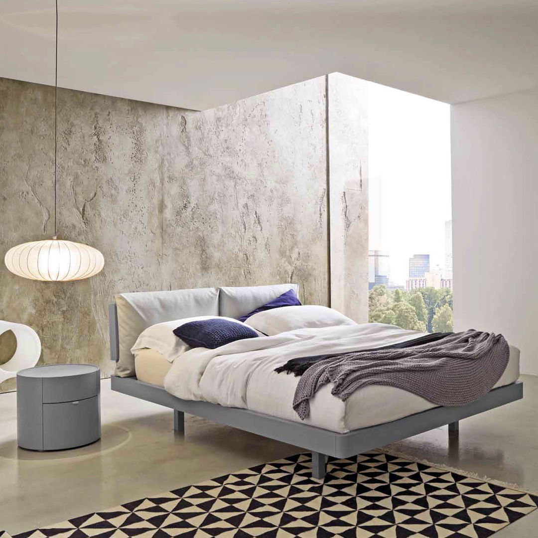 'Gemo' bed with headboard by Veneran homify 모던스타일 침실 침대 & 헤드 보드