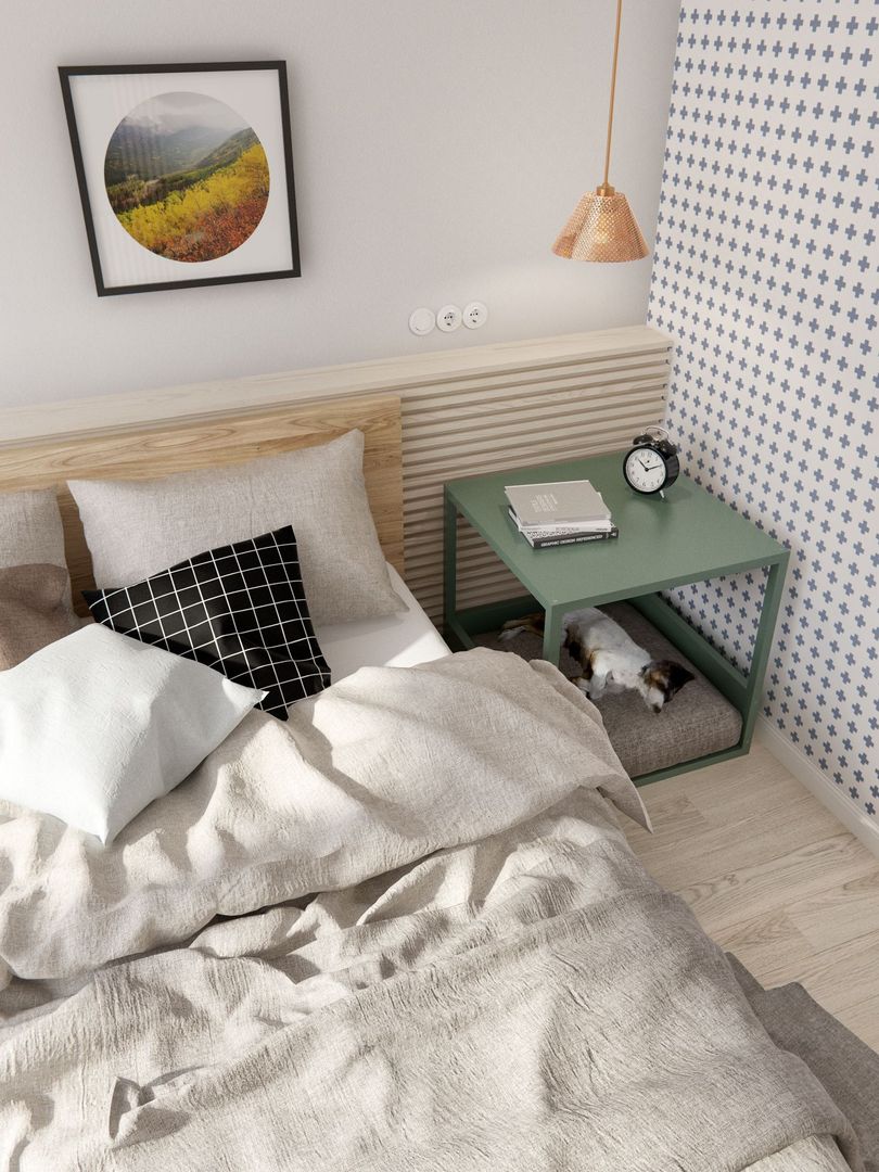 ИНТЕРЬЕР VA, INT2architecture INT2architecture Camera da letto in stile scandinavo