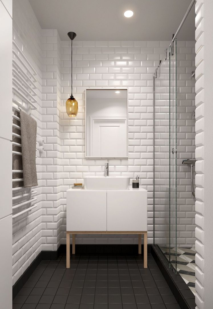 ИНТЕРЬЕР VA, INT2architecture INT2architecture Salle de bain scandinave