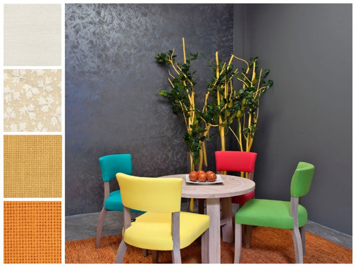 Paletas de color, MARIANGEL COGHLAN MARIANGEL COGHLAN Modern dining room Chairs & benches