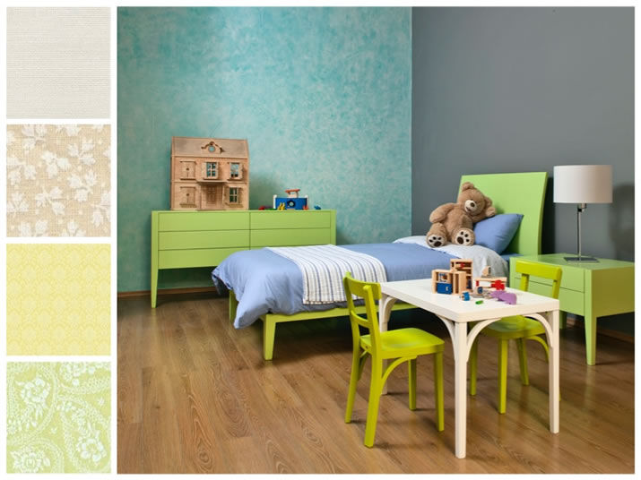 Recámara infantil con mesa de trabajo MARIANGEL COGHLAN Dormitorios infantiles minimalistas