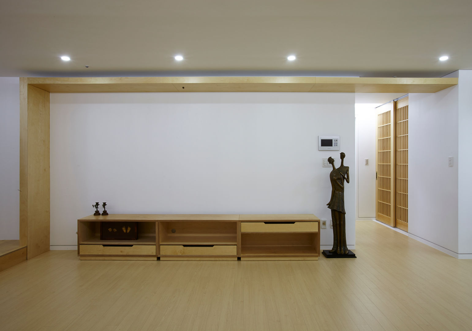 상인동 아파트인테리어, 스마트건축사사무소 스마트건축사사무소 Ruang Keluarga Modern TV stands & cabinets