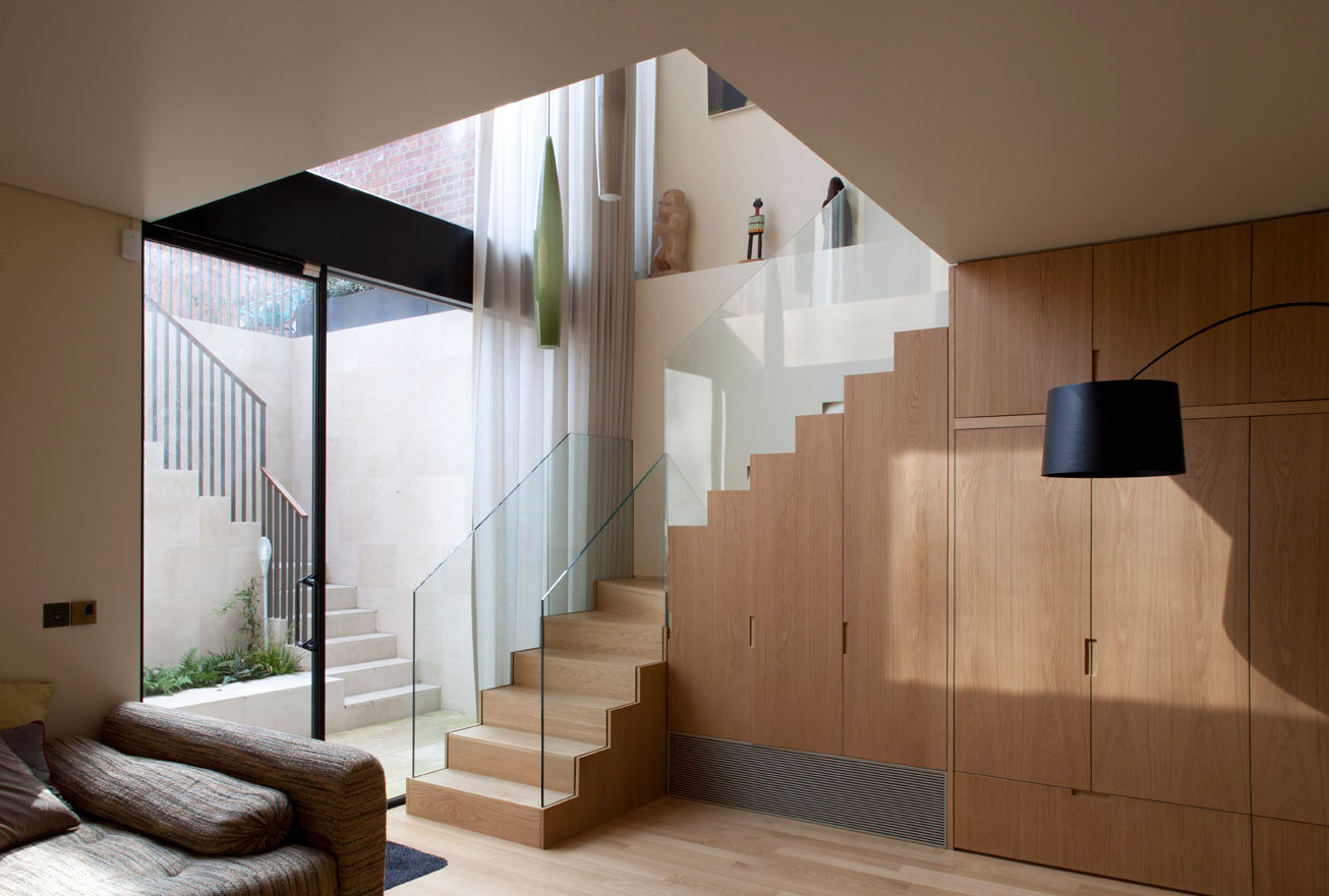 West London house, Viewport Studio Viewport Studio 모던스타일 복도, 현관 & 계단