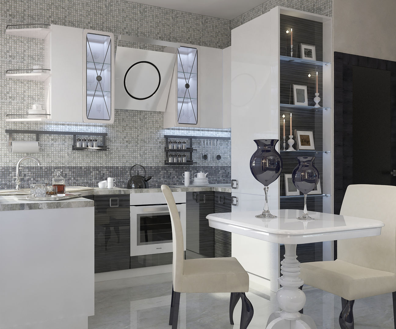 Квартира 75 м2, Vera Rybchenko Vera Rybchenko Classic style kitchen