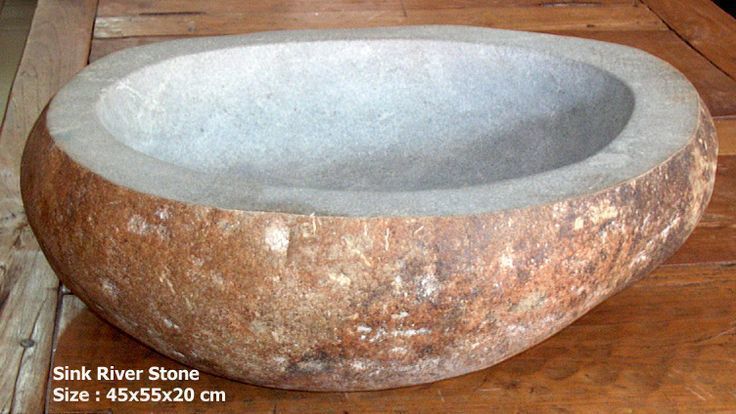 Stone Sink homify حمام حجر مغاسل