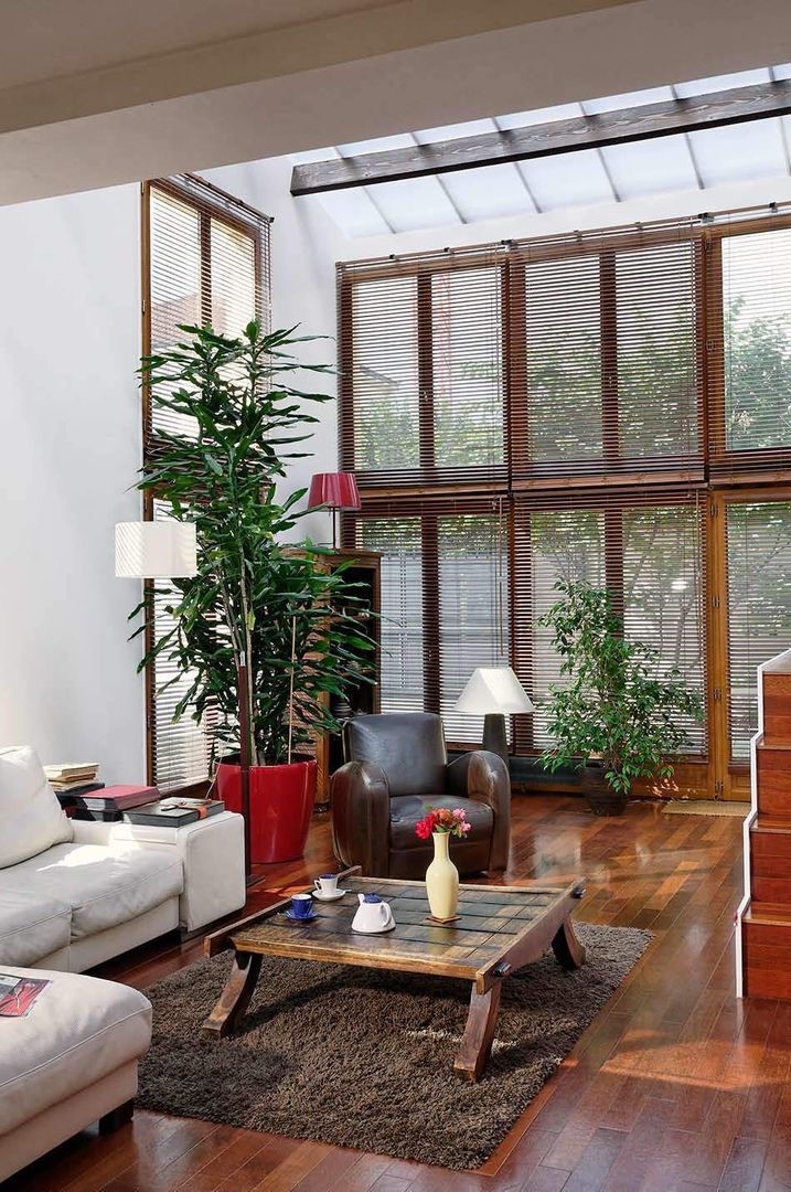 Réfection complète d’une maison à Colombes + extension, 170m² , ATELIER FB ATELIER FB Living room