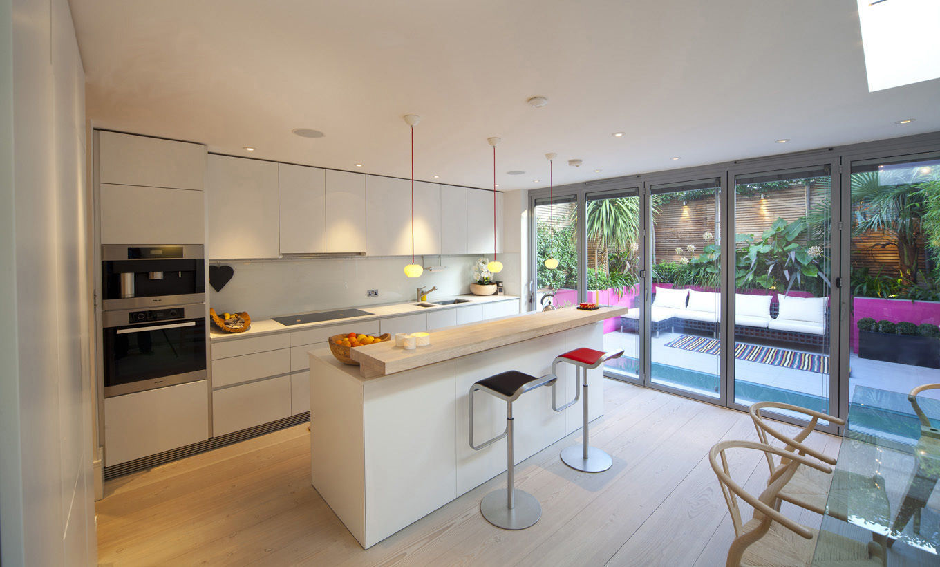 Kitchen Rear Extension Gullaksen Architects مطبخ مخزن