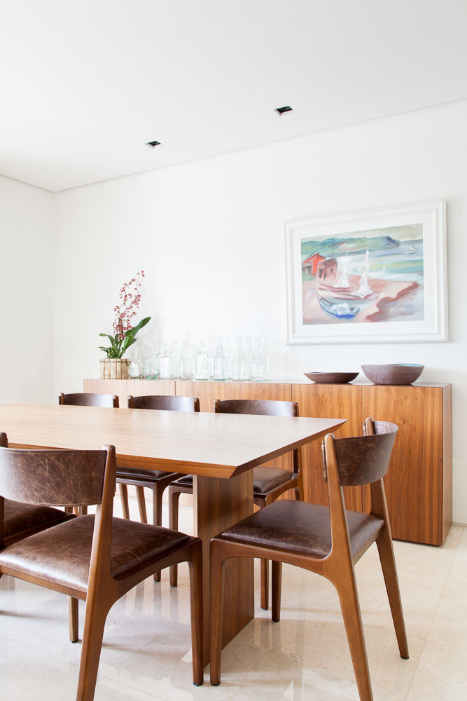 Apartamento Parque por mmagalhães estúdio, mmagalhães estúdio mmagalhães estúdio Modern dining room