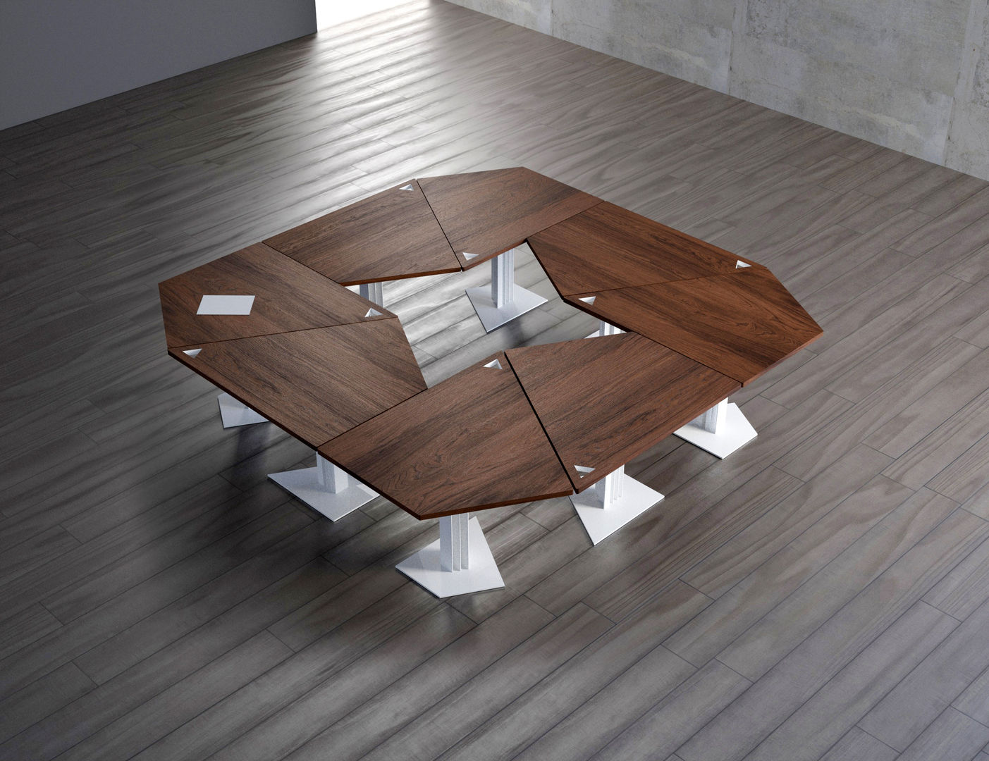 TRAP table consists of 8 units KAMBIAM (NeuroDesign Furniture for People) Nowoczesna jadalnia Stoły