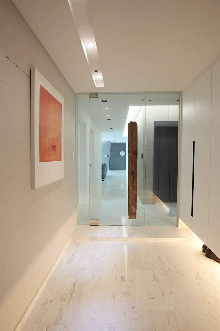 일산 강선마을 벽산아파트 58평형, MID 먹줄 MID 먹줄 Pasillos, vestíbulos y escaleras modernos