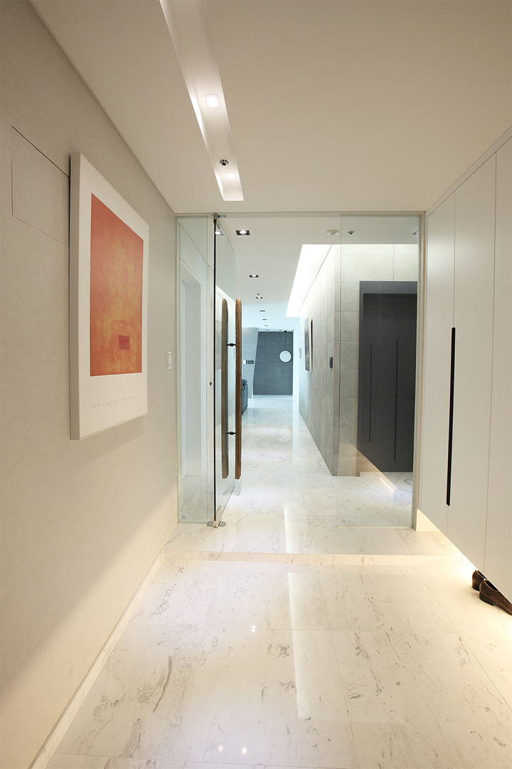 일산 강선마을 벽산아파트 58평형, MID 먹줄 MID 먹줄 Modern Corridor, Hallway and Staircase