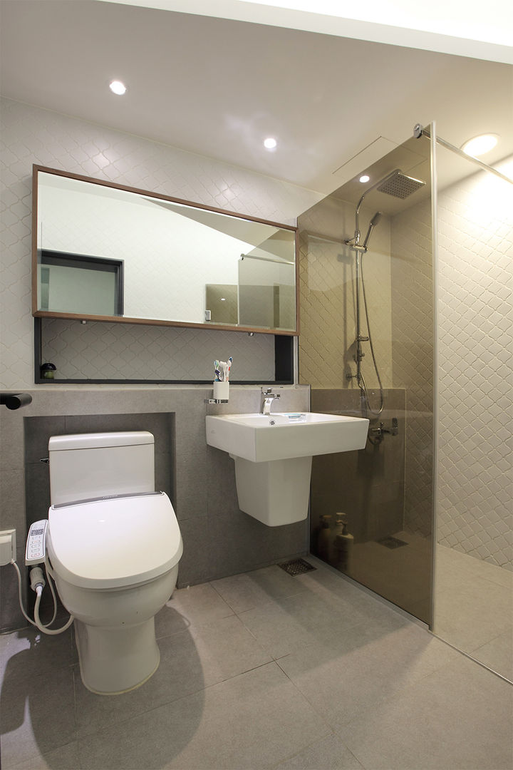 일산 강선마을 벽산아파트 58평형, MID 먹줄 MID 먹줄 Modern style bathrooms