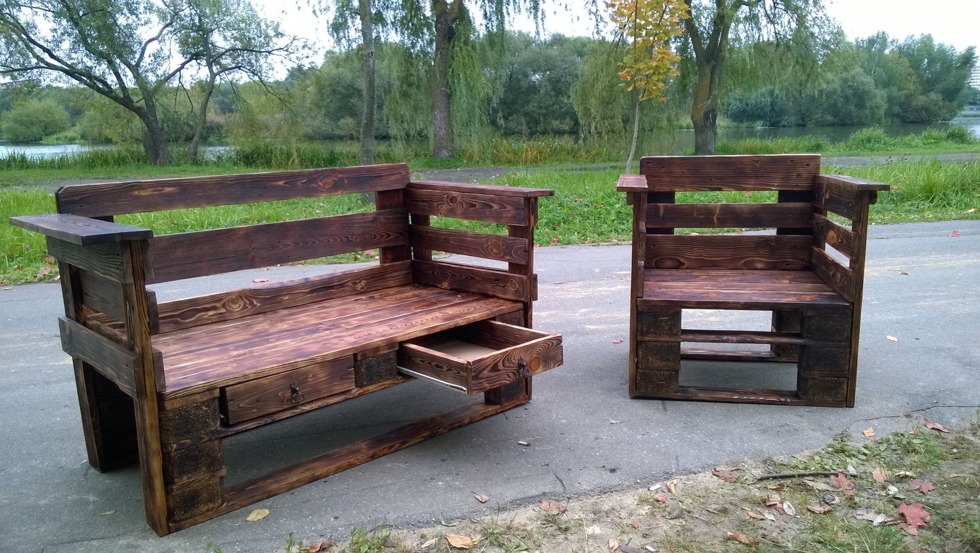 Мебель из паллет, Amadis Amadis Industrial style garden Furniture