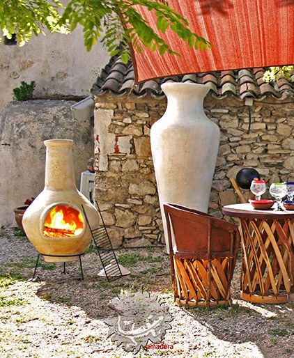 Barbecue brasero mexicain, amadera amadera Jardines de estilo ecléctico Barbacoas