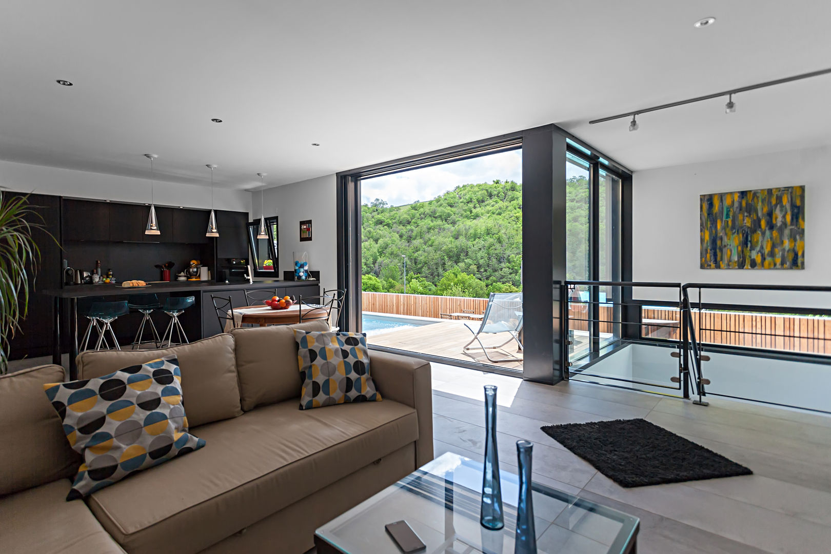 MAISON CARDAILLAC, Hugues Tournier Architecte Hugues Tournier Architecte Minimalistische Wohnzimmer