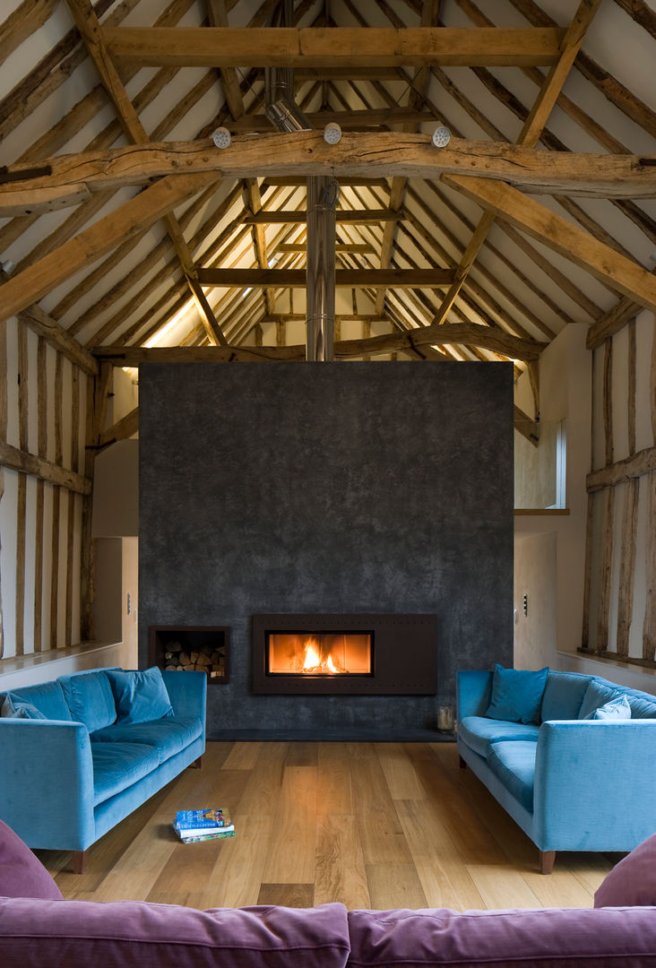 Chantry Farm, Hudson Architects Hudson Architects モダンデザインの リビング