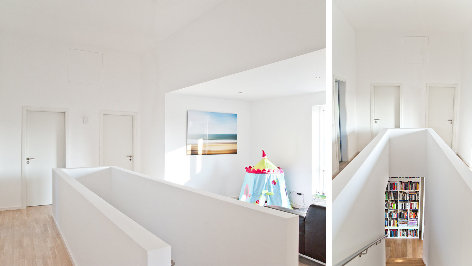 Modernes Einfamilienhaus in Münster, w+p architekten w+p architekten Modern Corridor, Hallway and Staircase