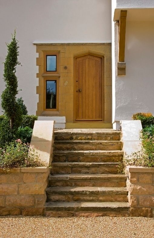 Front Entrance Wildblood Macdonald Country style house