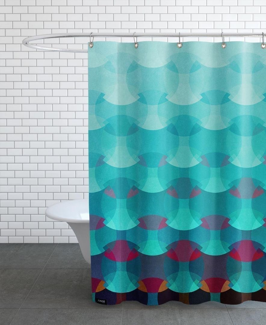 Bathroom Prints and Shower Curtains, JUNIQE JUNIQE Mediterranean style bathrooms Textiles & accessories
