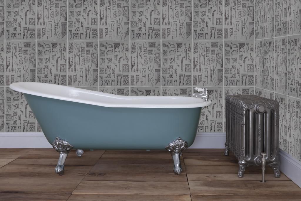 Beaulieu Single High Slipper Cast Iron Roll Top Bath UKAA | UK Architectural Antiques Klassische Badezimmer Wannen und Duschen