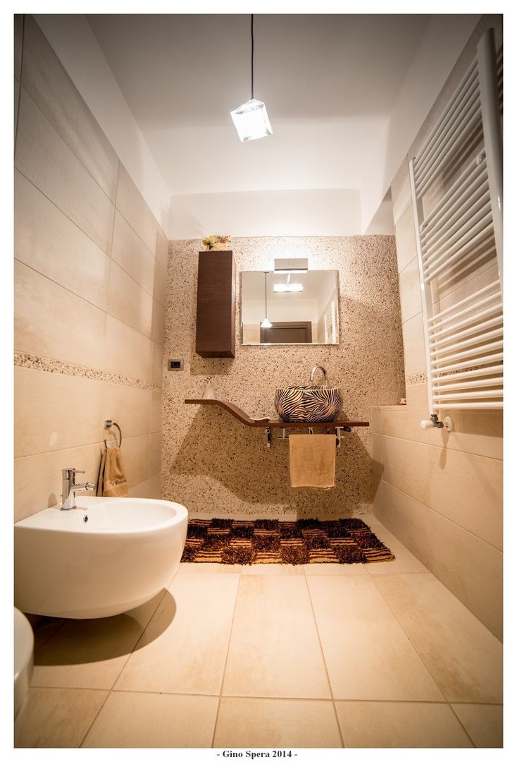 HOUSE F_and_S, GINO SPERA ARCHITETTO GINO SPERA ARCHITETTO 現代浴室設計點子、靈感&圖片